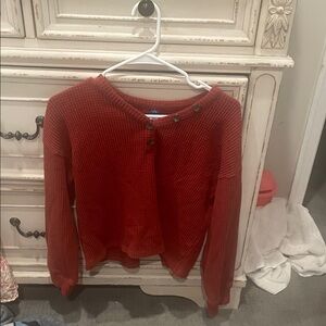 Old Navy Brick Red Cardigan